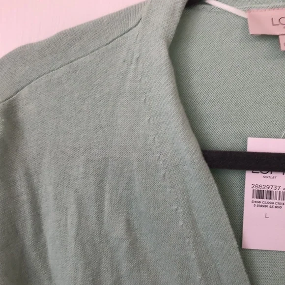 Loft Outlet Shirttail Open Cardigan - Picture 5 of 9